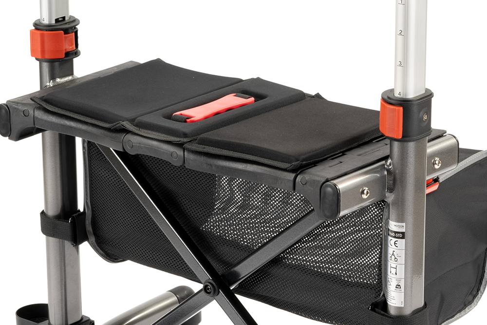 MultiMotion Trollimaster RA60 rollator low en standaard - Donkergrijs - Afbeelding 6
