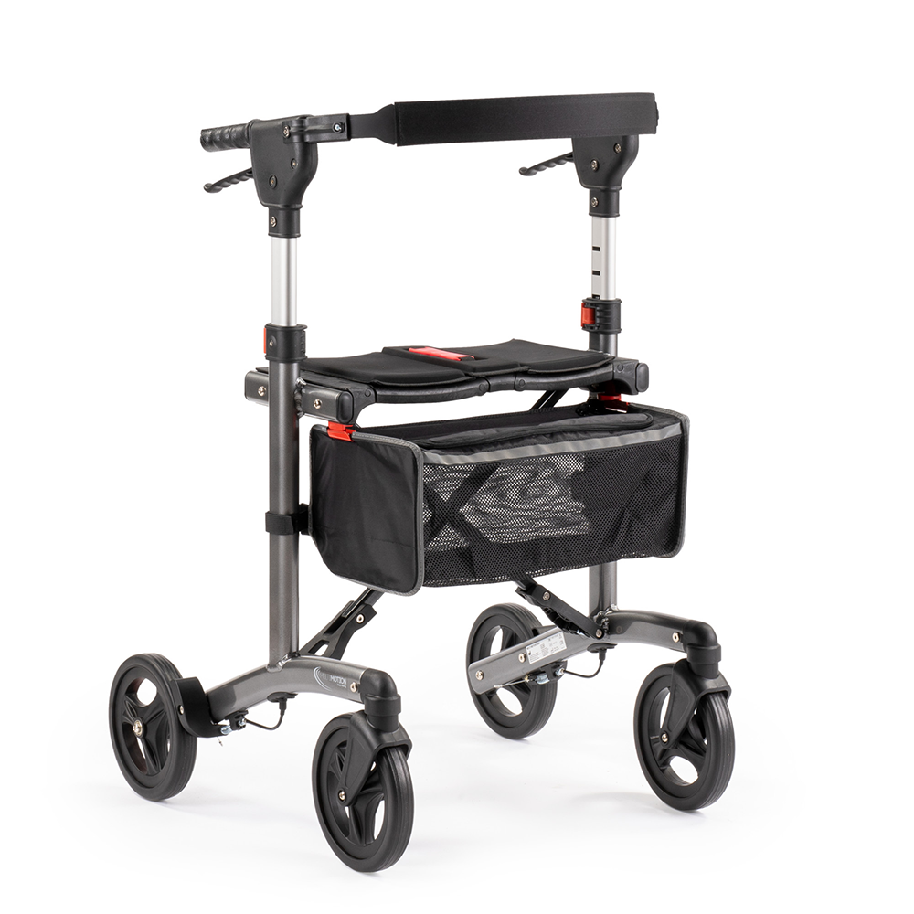 MultiMotion Trollimaster RA60 rollator low en standaard - Donkergrijs - Afbeelding 9