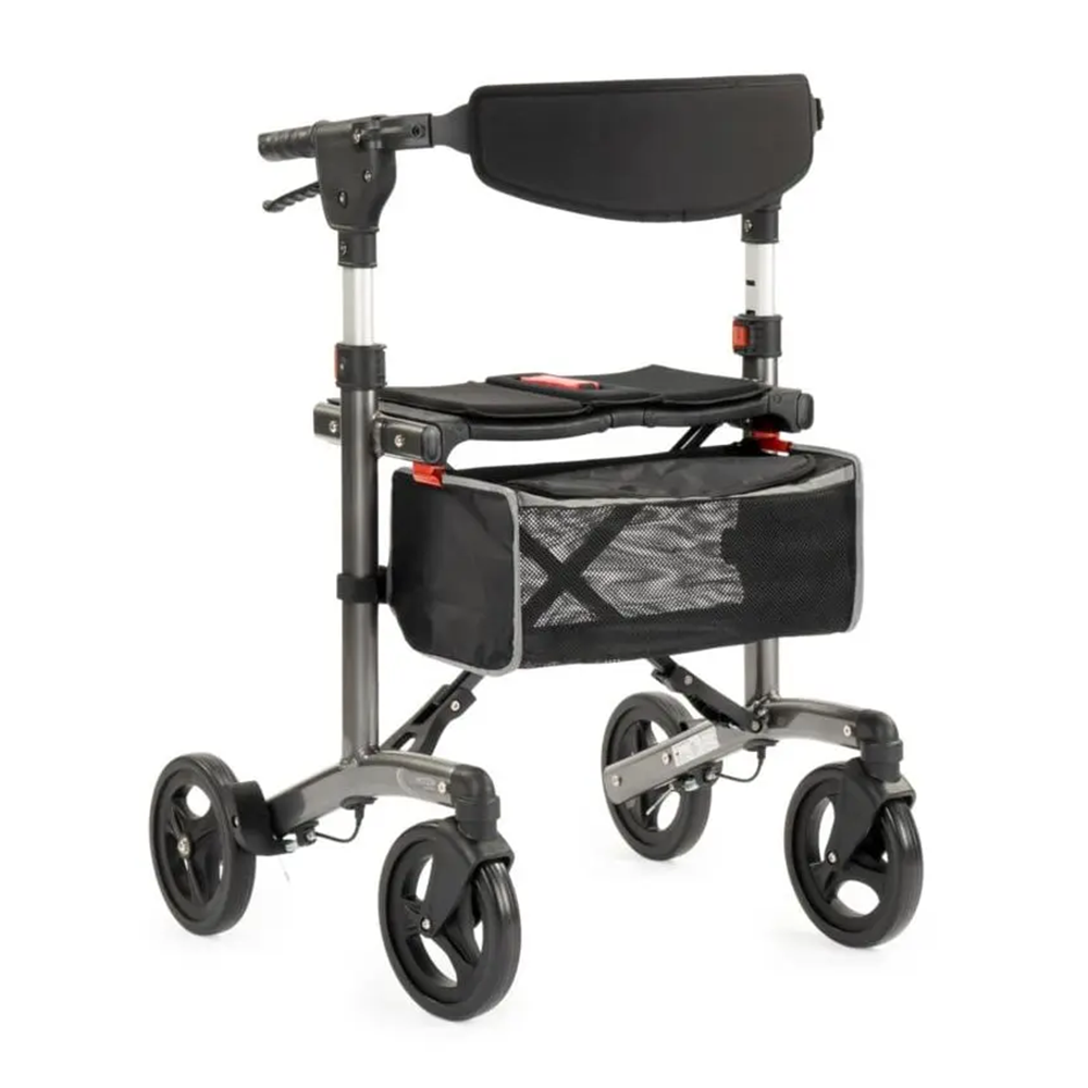 MultiMotion Trollimaster RA60 rollator low en standaard - Donkergrijs